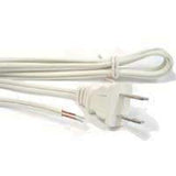 AC White Cord #18AWG 2 Conductor, 6 ft - We-Supply