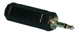 Adaptor: 1/4" Mono Jack to 3.5mm Mono Plug - We-Supply