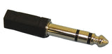 Adaptor: 1/4" Stereo Plug to 3.5mm Mono Jack - We-Supply