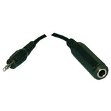 Adaptor: 3.5mm Mono Plug to 1/4" Stereo Female - We-Supply