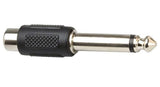 Adaptor: RCA Jack to 1/4" Mono Plug - We-Supply