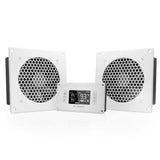 Airplate T8 Home Theater Dual 6" Cooling System, White - We-Supply
