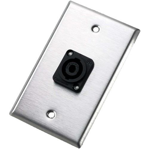 Aluminum Wall Plate with NL4MP Connector - We-Supply