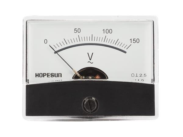 Analog Panel Meter: Voltmeter: 150V AC - We-Supply