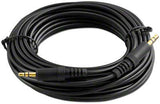 Audio Cable: 3.5mm Male to Male Stereo, 35ft