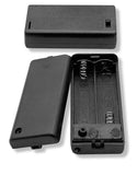 Battery Holder, (2) AA Cell w/ Cover and Switch