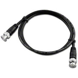 Black RG58 2' Cable w/ Molded BNC Male to Male