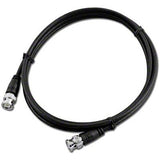 Black RG58 6' Cable w/ Molded BNC Male to Male