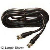 Black RG59 12' Video Cable w/ Molded BNC Type Connectors