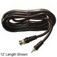 Black RG59 3' Adaptor Cable BNC To RCA - We-Supply