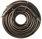 Black RG59 3' Video Cable w/ Molded RCA Type Connectors - We-Supply