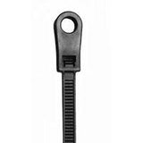 Cable Tie, Screw Mounting Hole  11.5 inches Black 100 pack
