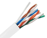 Cat5e Outdoor Cable, 4 pair Solid UTP, White