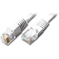 Cat5E Patch Cable 100' white, Category 5 Enhanced - We-Supply