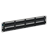 CAT5e Patch Panel with 48 Ports and 2 U - We-Supply