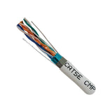 Cat5e Plenum Cable, 4 pair Solid STP, White