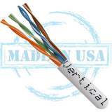 Cat5e Plenum Cable, 4 pair Solid UTP, White