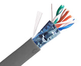 Cat.5e Riser Cable, 4 pair Solid STP, Gray - We-Supply