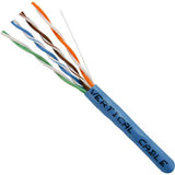 Cat5e Riser Cable, 4 pair Solid UTP, Blue