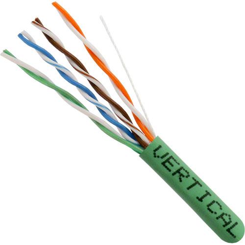 Cat.5e Riser Cable, 4 pair Solid UTP, Green - We-Supply