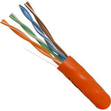 Cat5e Riser Cable, 4 pair Solid UTP, Orange