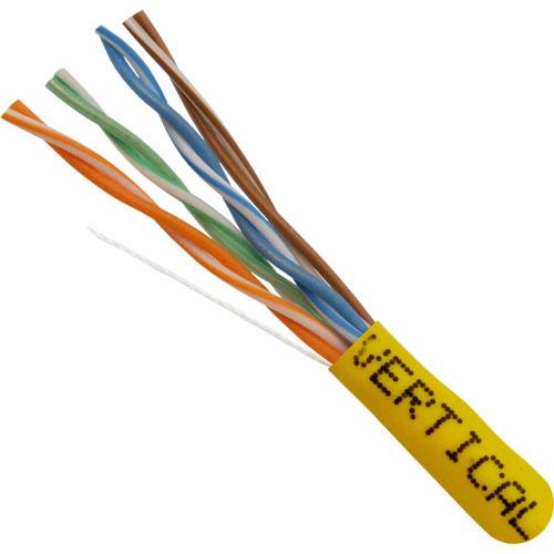 Cat.5e Riser Cable, 4 pair Solid UTP, Yellow - We-Supply