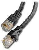 Ethernet Cat6 Patch Cord, Black, 25ft