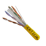 Cat6 Riser Cable, 4 pair Solid UTP, Yellow