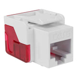CAT6 RJ45 Keystone Jack for HD Style, White, 25 pack - We-Supply