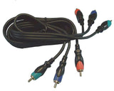 Component RGB Video Cable, 6 ft
