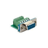 Serial DB9 Female Connector to Terminal Block, Panel Mount