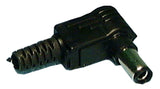 DC Plug, 2.5MM x 5.5MM Right Angle, Inline, Plastic Housing