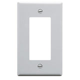 Decora Wall Plate Cover, 1 Gang, White - We-Supply