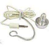 Dynamic 2000 ohm White Earphone, 3' Cord w/ Mono 3.5mm Plug