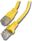 Ethernet Cat6 Patch Cord, Yellow, 25ft