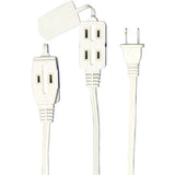 Extension Cord, White, 3 Outlet