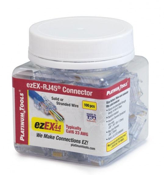 EZ-EX44 Modular Plug Cat 5e (8P8C), 100 pack jar - We-Supply