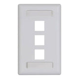 Faceplate ID Window with 3 Ports, White - We-Supply
