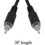 Fiber Optic Audio Cable, Toslink, 30 ft