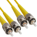 Fiber Optic Patch Cable, ST/ST, Yellow, 1 Meter - We-Supply