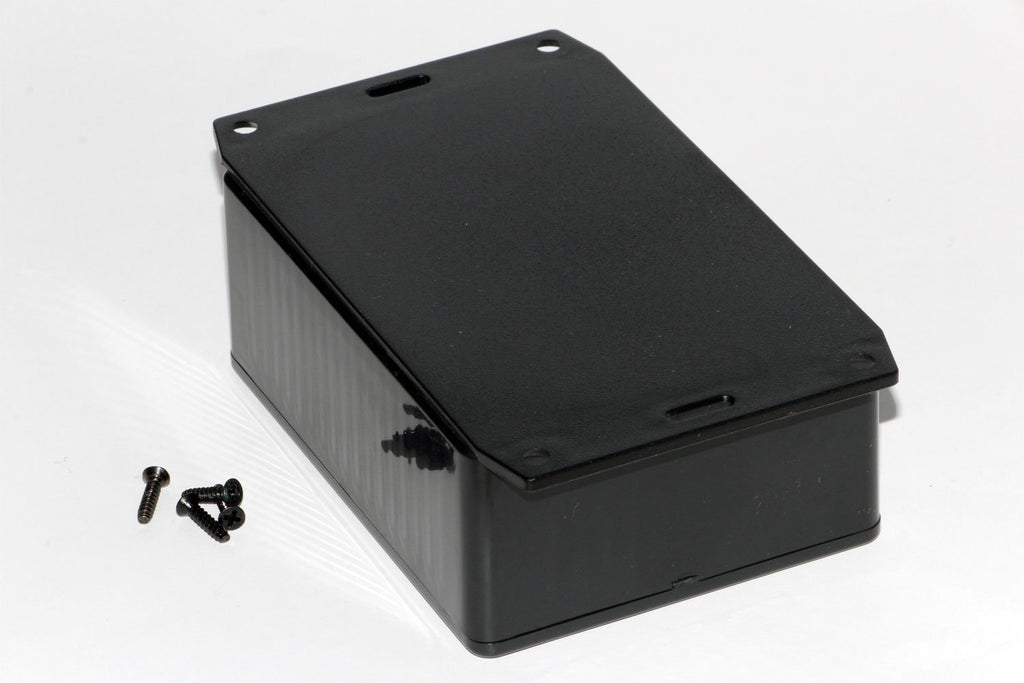 Flanged General Purpose Black Chassis Box, 3.2" x 4.3" x 1.6" - We-Supply