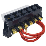 Fuse Block, 6 Circuit, 10 AWG Lead - We-Supply