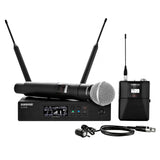 Handheld and Lavalier Combo Wireless Microphone System, 470 -534 MHz