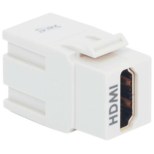HDMI Modular Keystone Coupler, White - We-Supply
