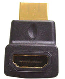 HDMI Right Angle Male to Female Adaptor, Upward Position - We-Supply