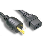 IEC Power Cord, C19 to L6-20P Twist Lock Plug, 6ft