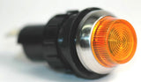 Indicator Light, 3/4" Incandescent, .250" Tabs 12V Amber - We-Supply