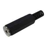 Inline 2.5mm Stereo Jack, Plastic Housing - We-Supply