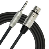Instrument Cable: 1/4" Male to XLR Female, 6 ft - We-Supply