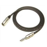 Instrument Cable: XLR Balanced TRS Male to Male, 6 ft